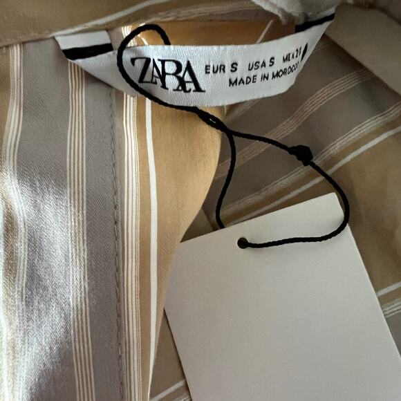 Zara Set Striped Drape Skirt and Top BUNDLE NWT - Picture 7 of 8